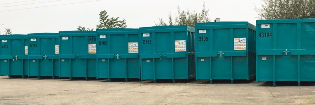Used tyre collection bins